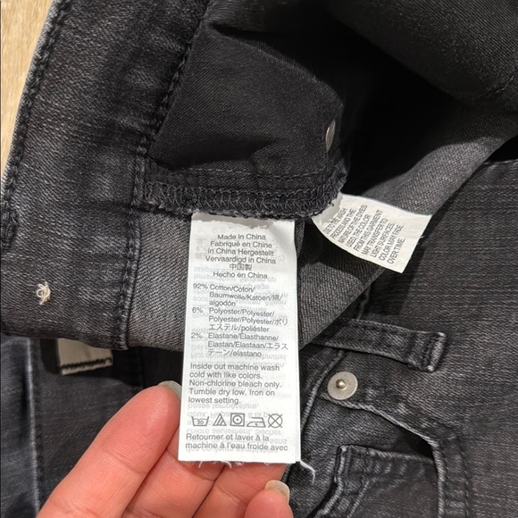 Madewell Size 28TL Black Skinny Jeans Sleek Tapered Fit - Picture 3 of 11